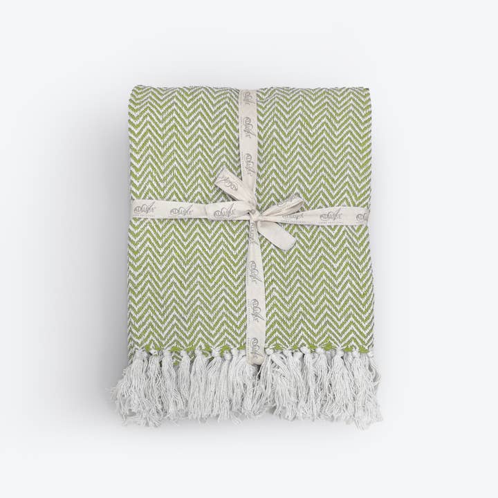 Allure Bath Fashions - Wholesale Decoratiedeken - Audley Chevron visgraat deken - 100% katoen5