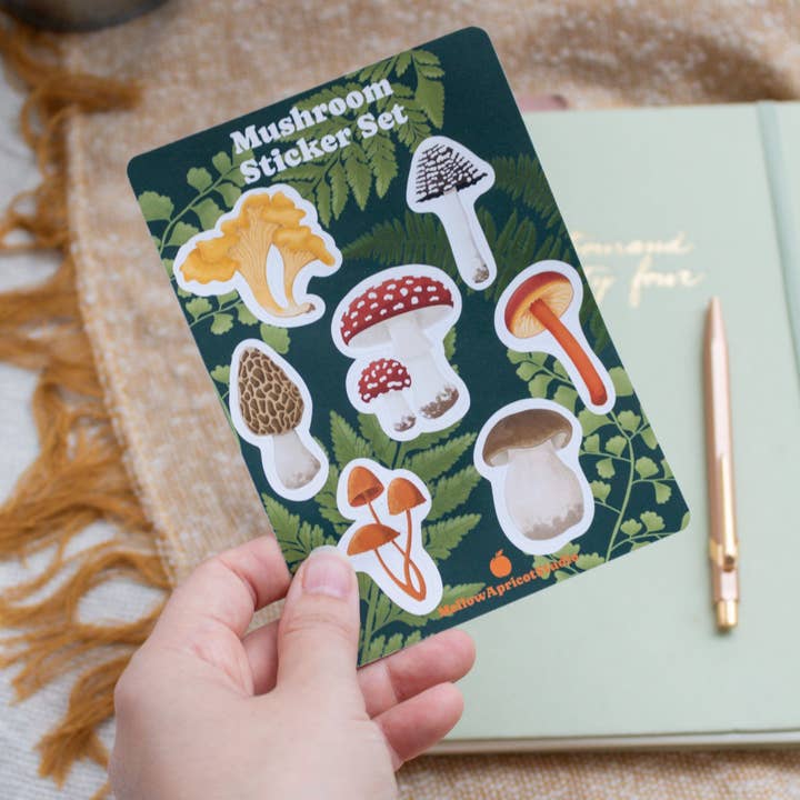 Feuille d'autocollants - Champignon pour la vente par MellowApricotStudio