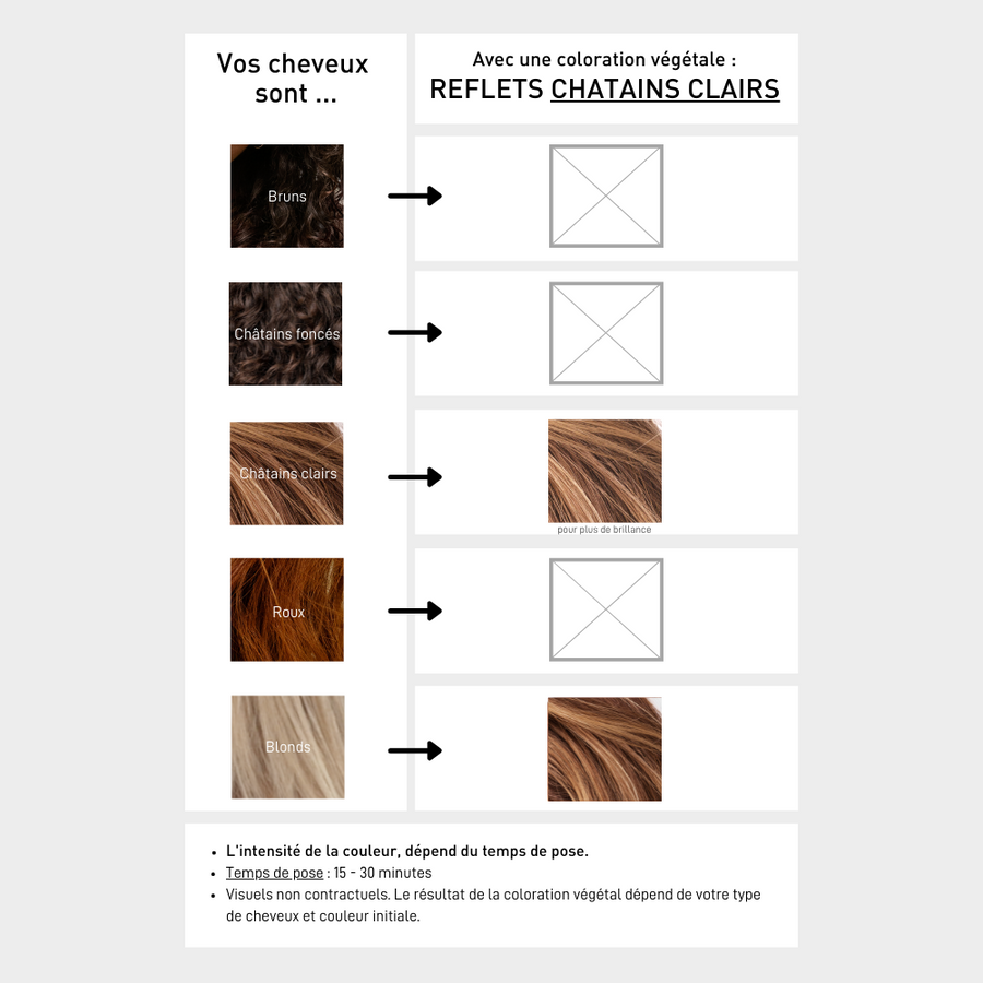 Serge D'Estel - Wholesale Hair Dye - Light chestnut vegetable coloring 1Kg1