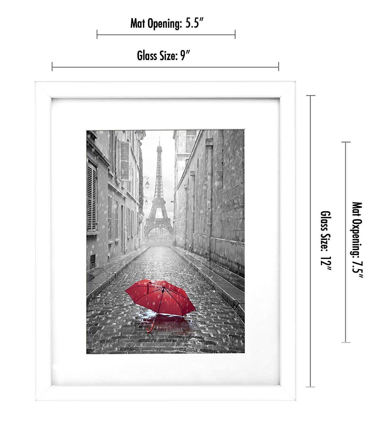 Americanflat - Wholesale Picture Frame - Americanflat Picture Frame with Mat Standard Molding89