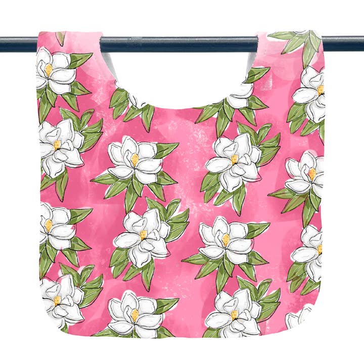 Home Malone - Wholesale Bib – Baby - Magnolia Baby Bib - Pink Floral Girl Arrival Birthday Gift