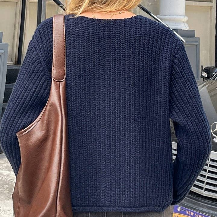 UZ Wholesale Store - Wholesale Knit Sweater - Women's - Wool Knit Long Sleeve Shirt Sweater5