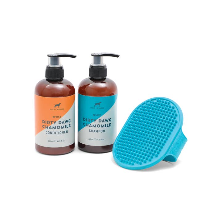 Gentlemen's Hardware - Wholesale Pet Grooming Set - Dog - Dirty Dawg Grooming Set - Shampoo, Conditioner, Brush