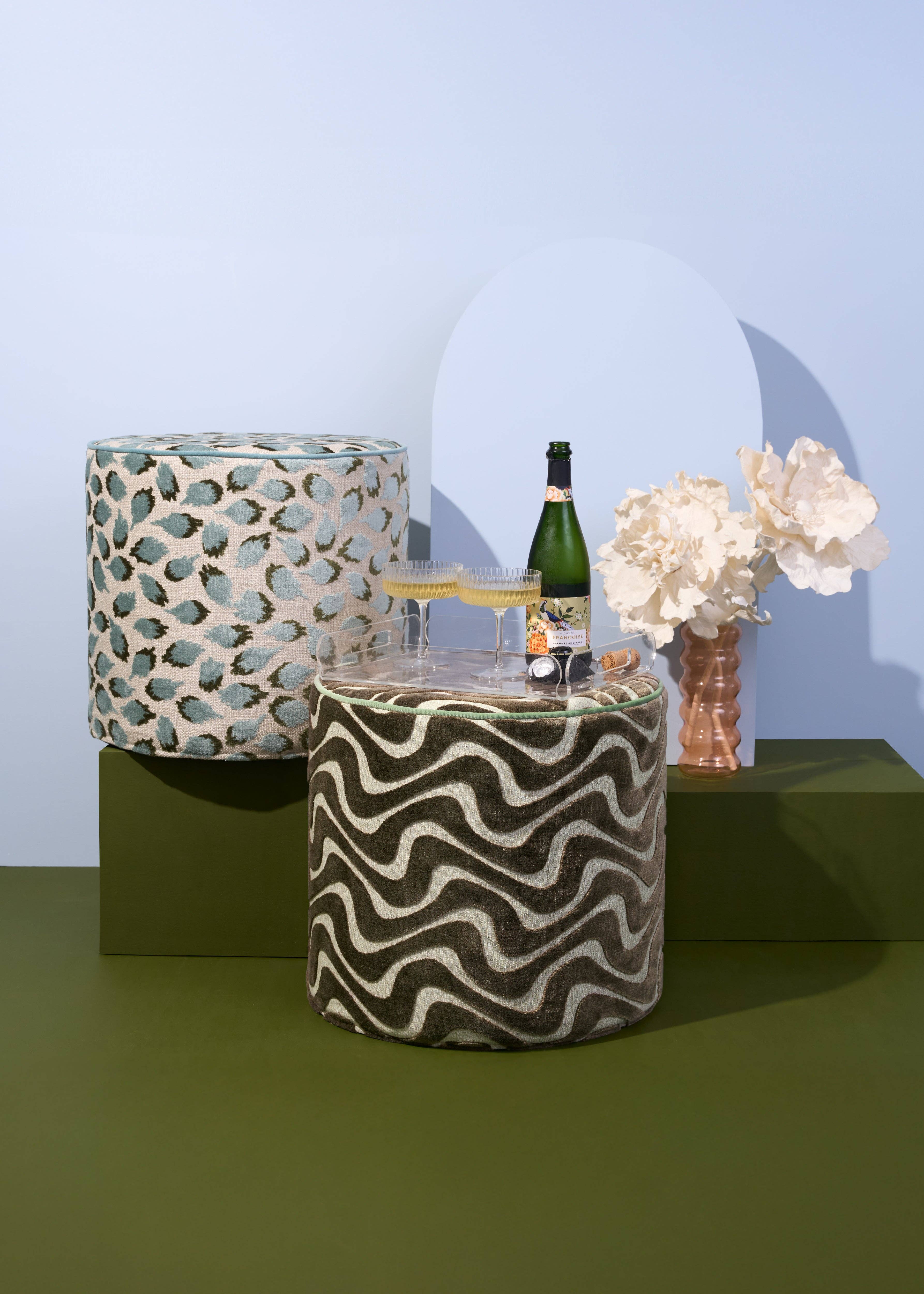 Piper-Collection - Wholesale Ottoman - Perch Isabel - brown/beige stool w/ cord (MADE TO ORDER)3