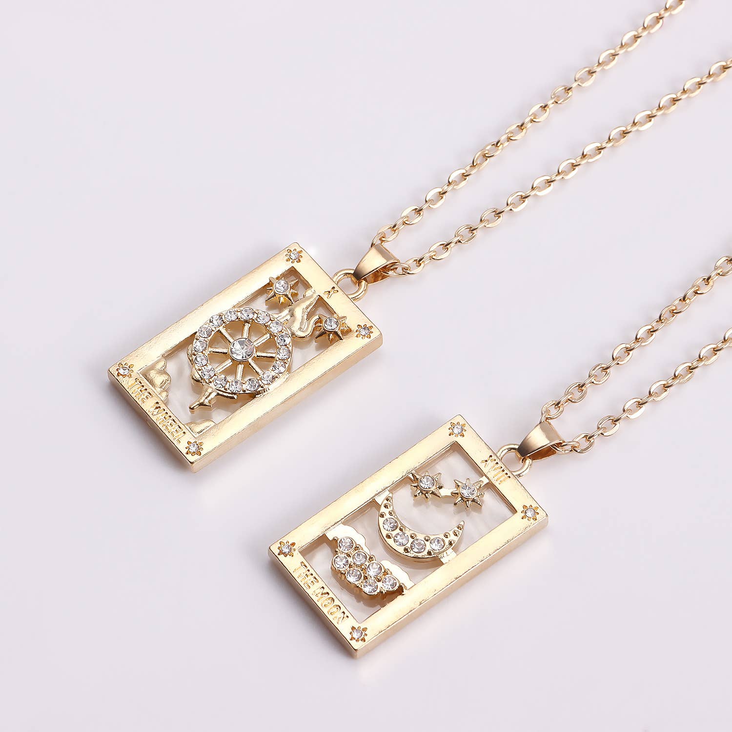 Gemscape UK - Wholesale Pendant/Charm Necklace - Tarot Design Necklace with Crystal - Chic Trendy Jewellery35