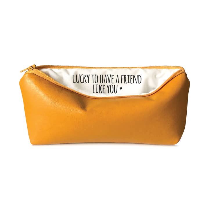 Lucky Friend - Pochette à crayons en similicuir pour la vente par SANDRA SMITH LLC