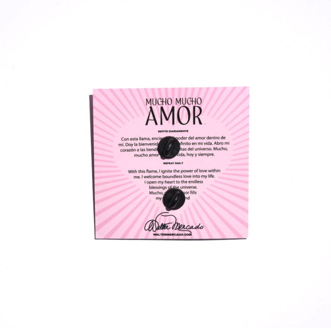 Walter Mercado - Wholesale Lapel Pin/Button - MUCHO MUCHO AMOR ENAMEL PIN1