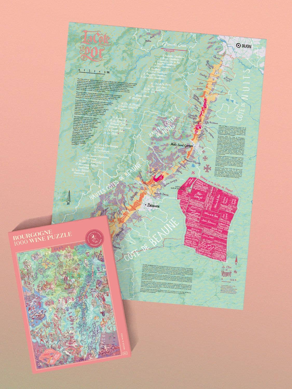 Water & Wines - Wholesale Puzzle - Adult - Wine Puzzle - Bourgogne1