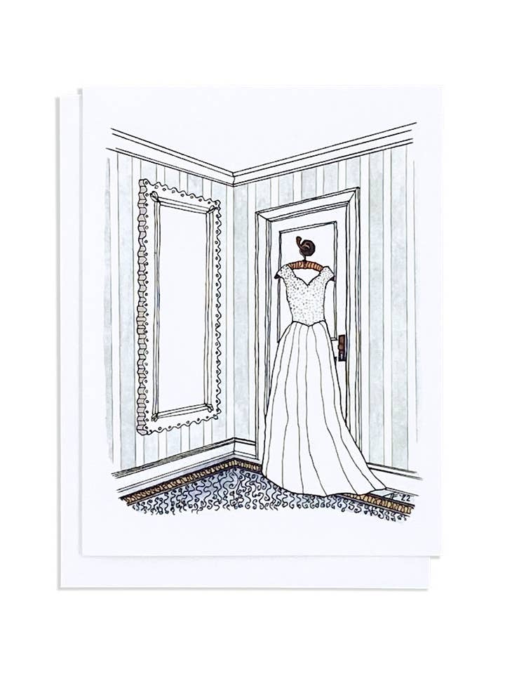 The Wedding Changing Room, Bridal Shower or Wedding Card for wholesale by Toute-Petite