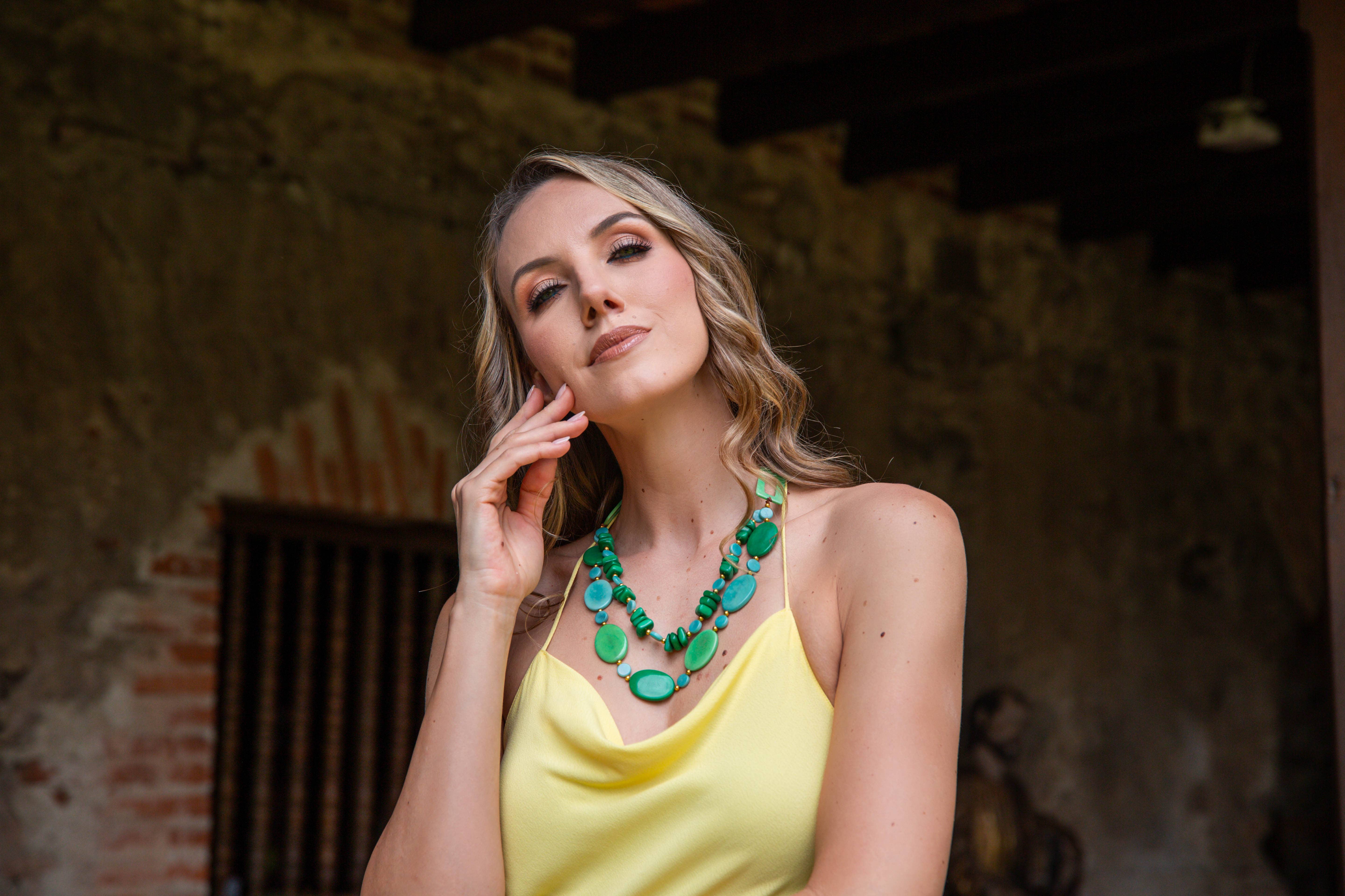 Organic Tagua Jewelry - Vente Colliers plastrons - Collier Avery8