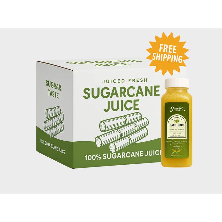 Juiced Fresh - Wholesale Fruit Juice - Juiced Fresh Frozen Sugarcane Juice Bottles Original - 24 ct