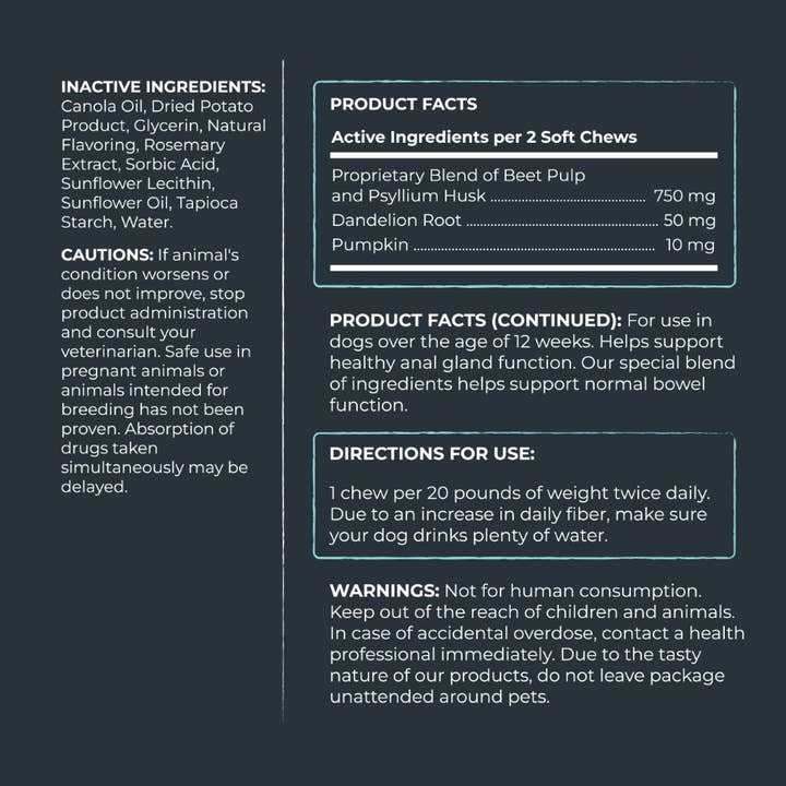 Mighty Paw - Wholesale Pet supplement – Dog - Mighty Scoot Stopper: Anal Gland Support Supplement5