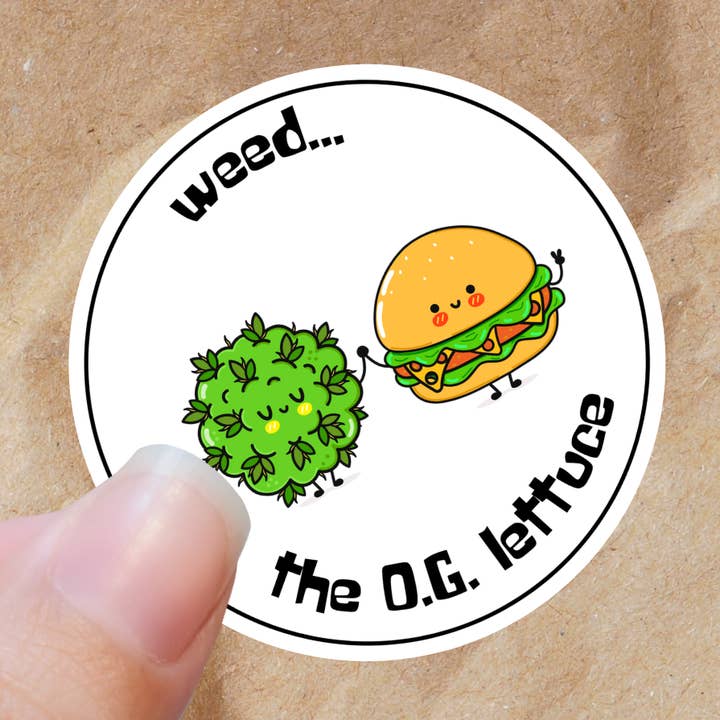 Sticky Icky | Sticker Sheet | Fun Cannabis Pairings for wholesale by Sleepy Green