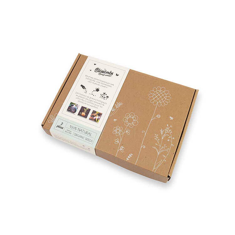 Blossombs - Wholesale Plant Seeds - Small Organic Gift Box with 7 seed bombs2