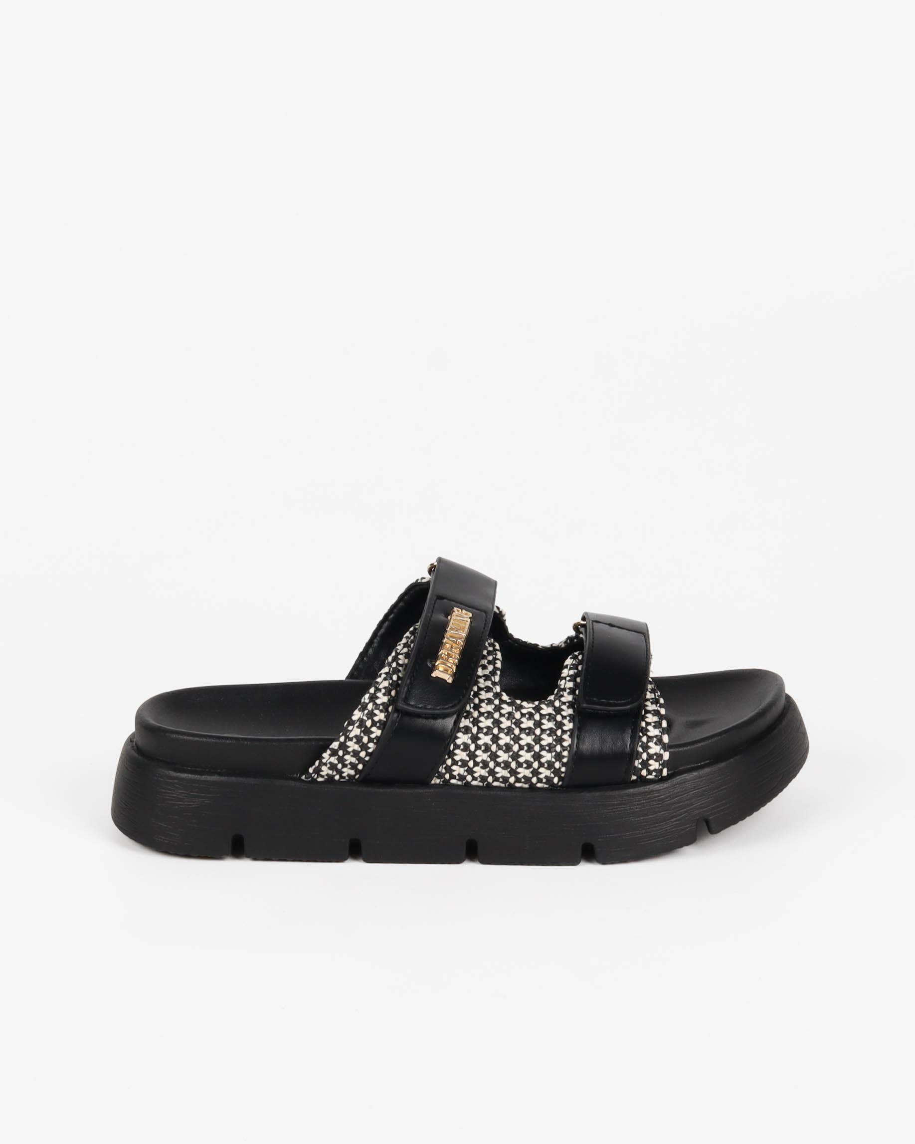 La Bottine Souriante - Wholesale Sandals - Women's - Women's Sandals with Velcro – Thick Sole and Braiding0