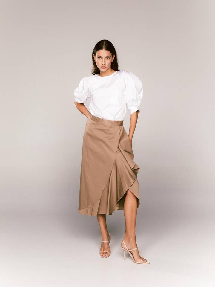 Rock mit Rüschen für den Großhandel von simona bonacci