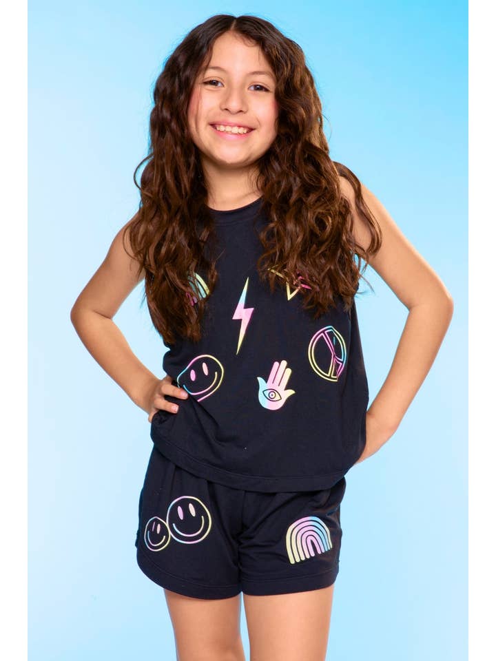 PixieLane - Wholesale Top & Short Set - Kids - Simply Soft Tank & Dolphin Short Set