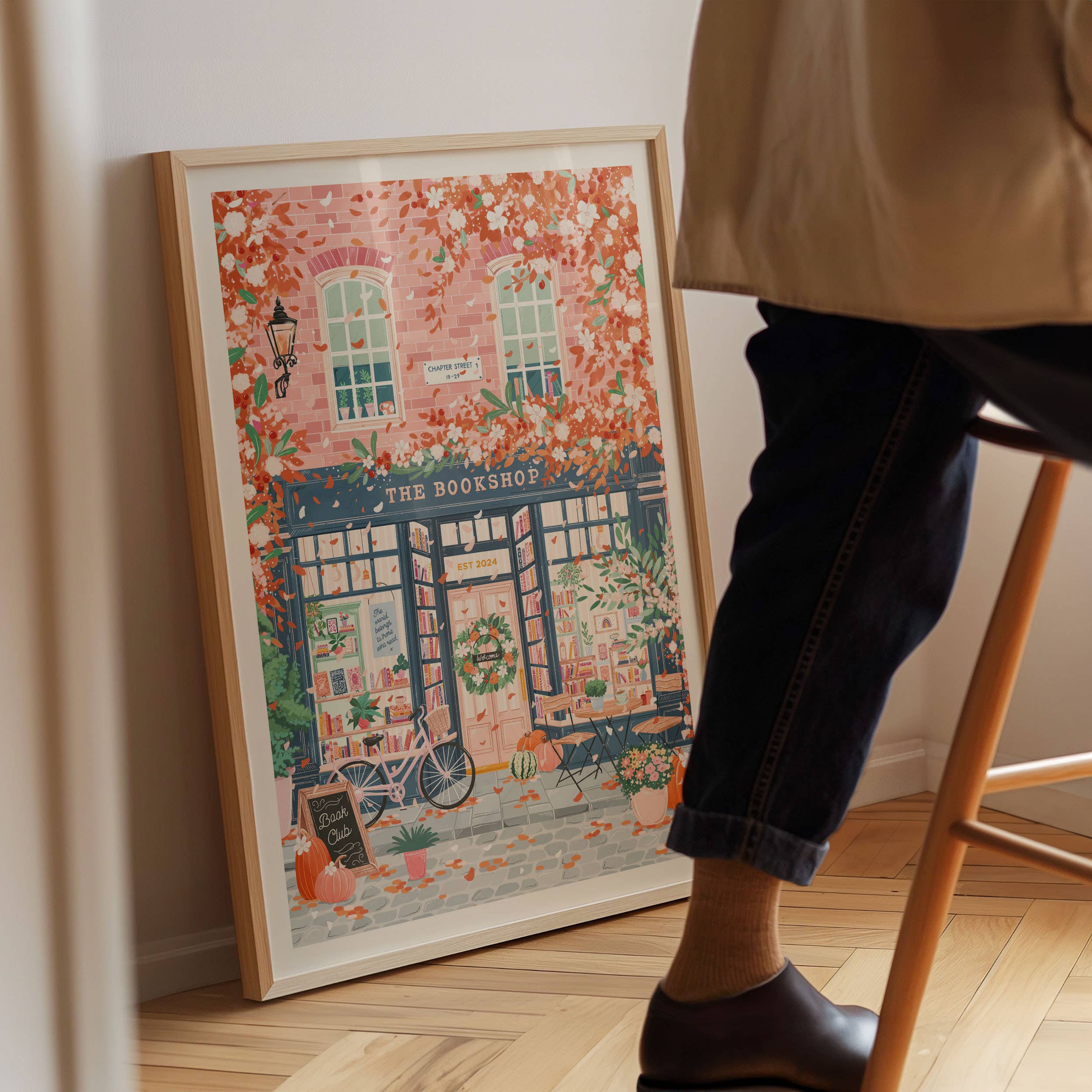 Simply, Katy - Venta al por mayor Ilustración - Estampa artística de librería otoñal2