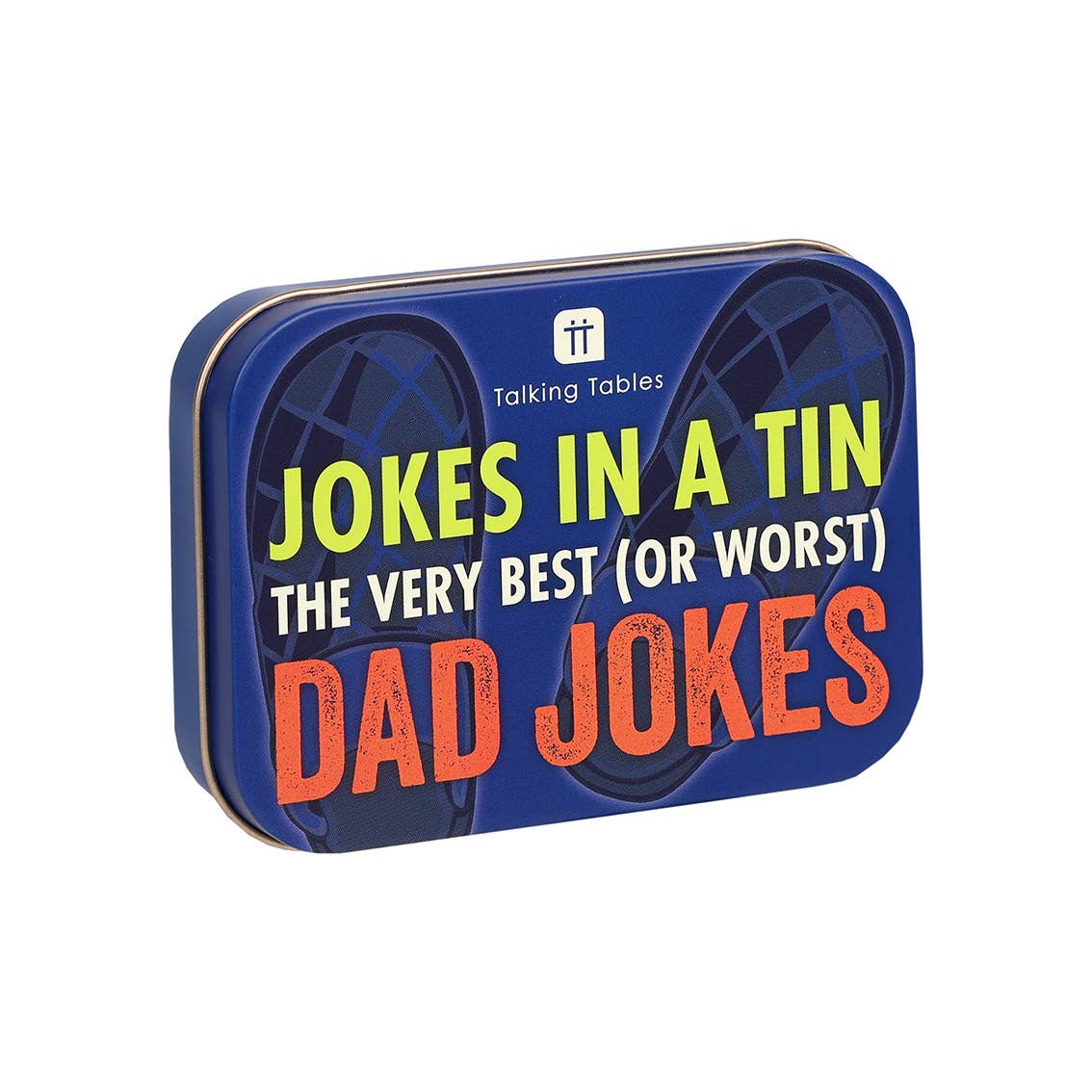Talking Tables USA - Wholesale Card Game - Dad Jokes in a Tin | 100 Cards |100 Jokes |Stocking Stuffer|1