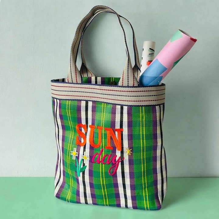 Borsa shopper in plastica riciclata « Sonntag » per la vendita all'ingrosso da parte di NOÏ Hamburg