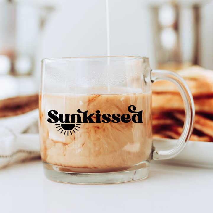 Sunkissed Glass Coffee Mug for wholesale by Willow & Ivy