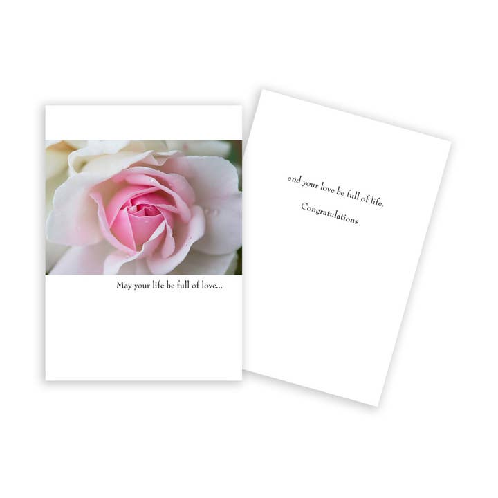 Carte de mariage rose pour la vente par Sun Day Greetings
