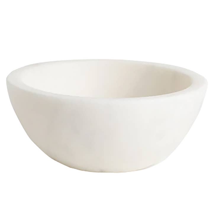 Natural White Marble Serving Bowl Holds up to 4 oz. for wholesale by Conimar Promotions