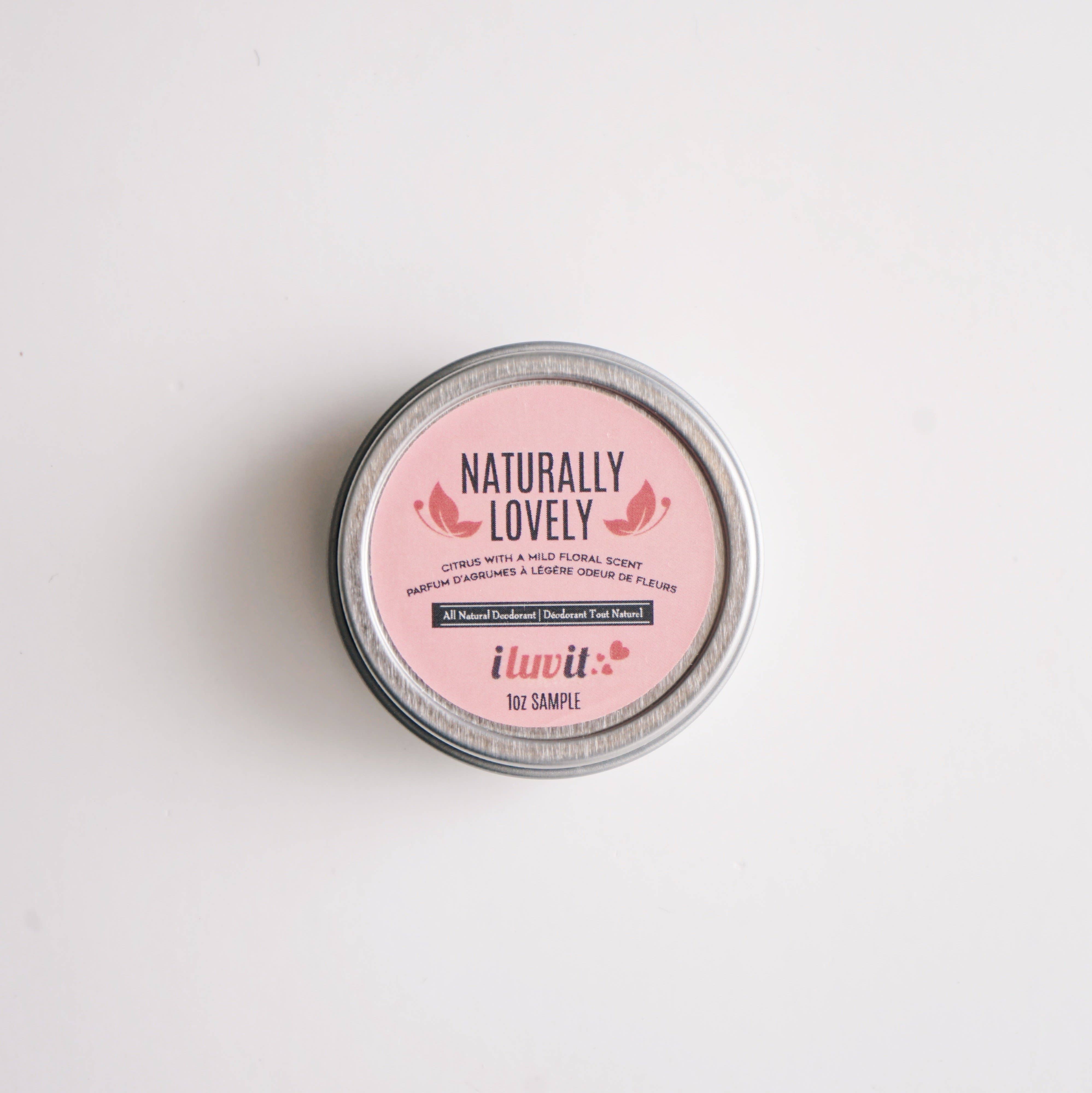 I luv It Natural Deodorant - Wholesale Deodorant - Dames - Sample Tin - Normale formule - 1oz2