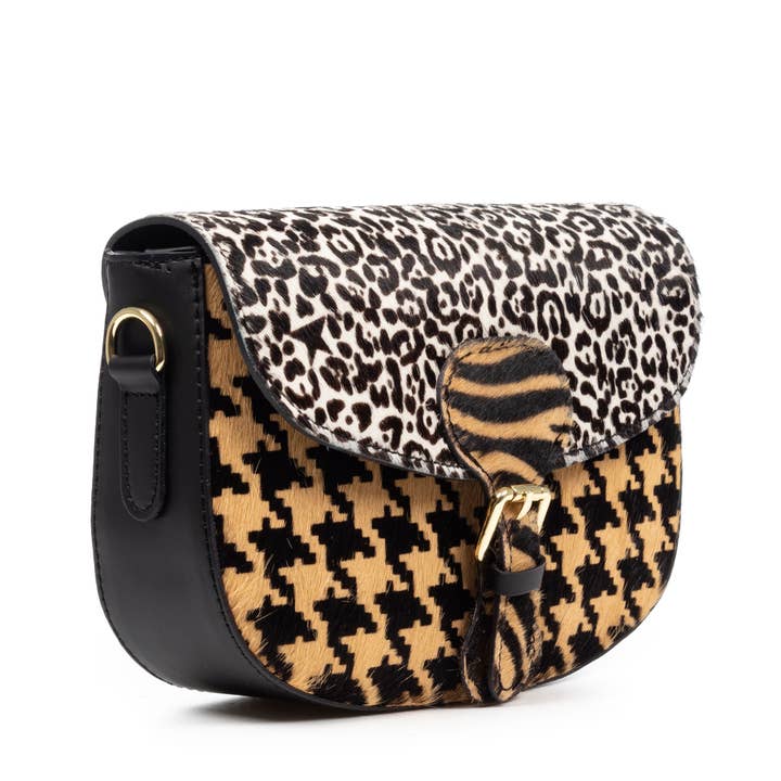 FIRENZE ARTEGIANI - Wholesale Shoulder Bag - Women's - Anghiari shoulder bag. Genuine Cavallino animal print leather.6