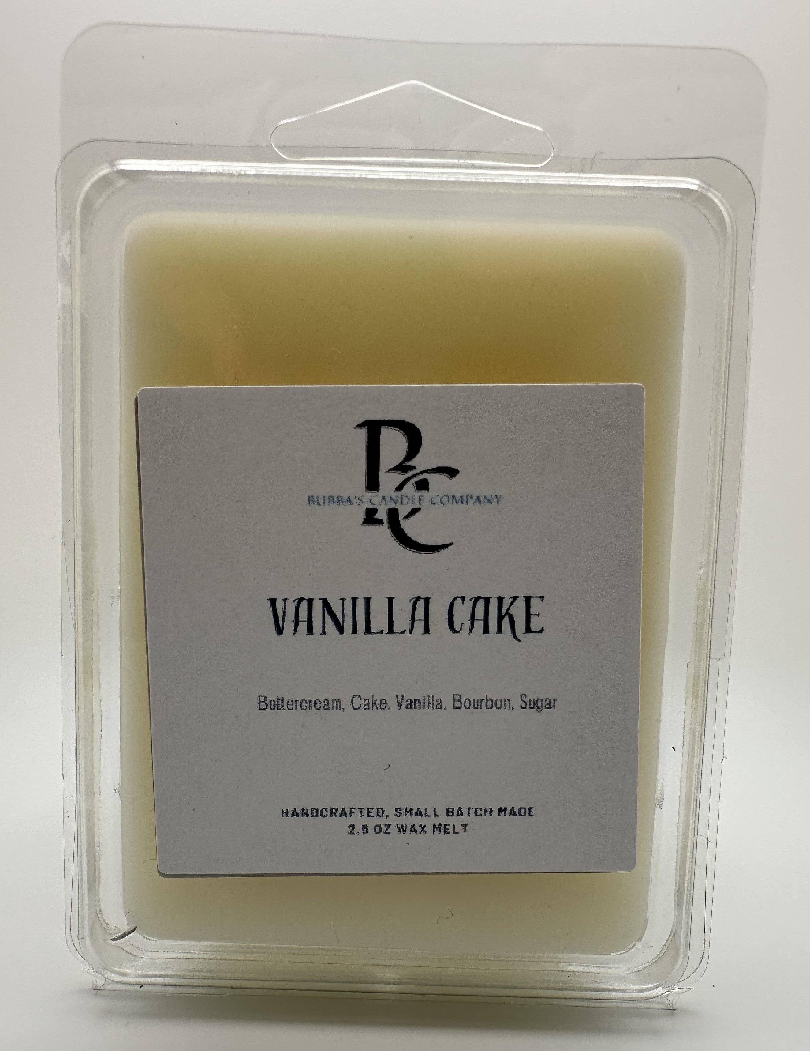 Bubba's Candle Company – wholesale Wax melt – Vanilla Cake 2.5oz Handcrafted Wax Melt0