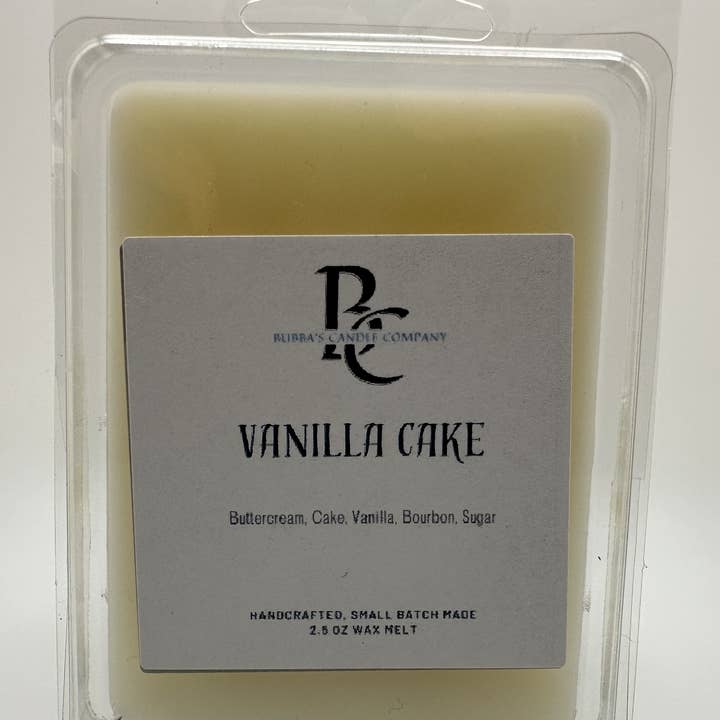 Bubba's Candle Company – wholesale Wax melt – Vanilla Cake 2.5oz Handcrafted Wax Melt0