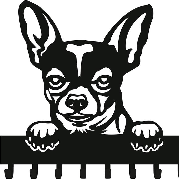 Wall-mounted dog leash holder - Chihuahua for wholesale by Store and Design