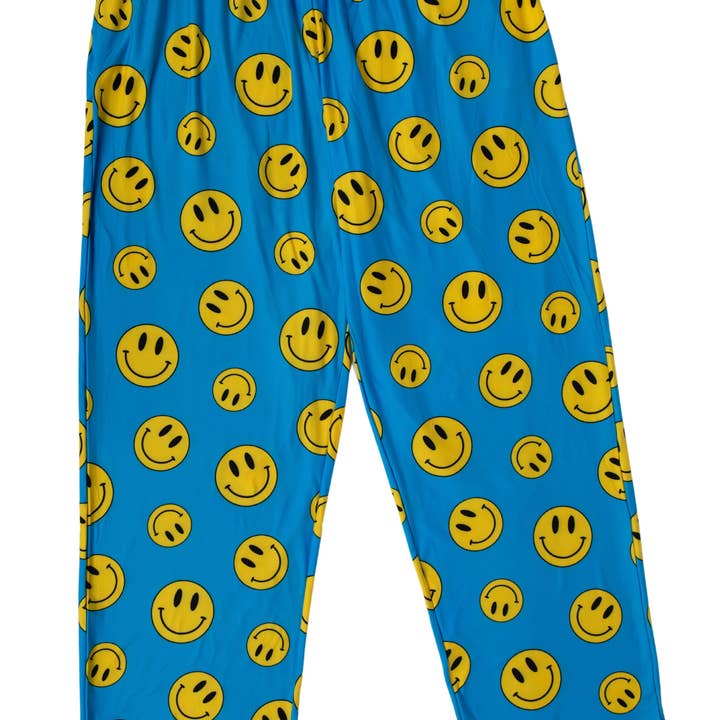 BRIEF INSANITY - Vente Bas de pyjama – femme - Pantalon de salon à motif Smiley Face4