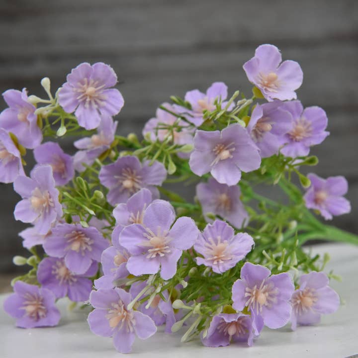 Wholesale Home Decor - Wholesale Artificial Flowers - Lavendar Baby's Breath Pick 14in