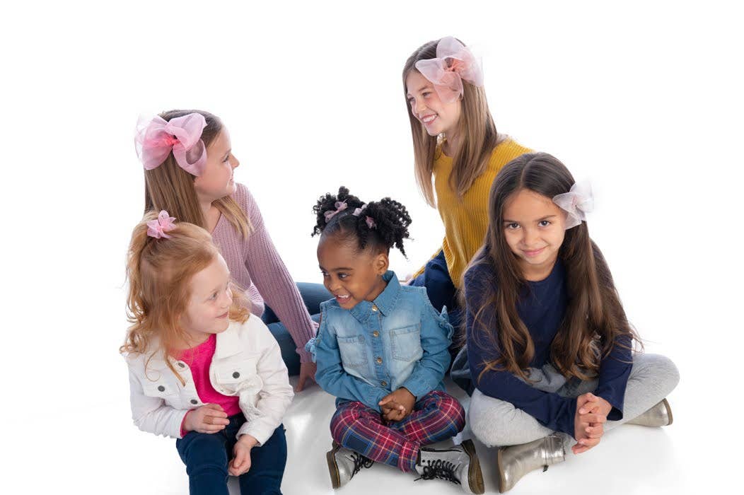 Bows Arts - Wholesale Hair Bow - Kids - Organdy Bow by Color/Size2