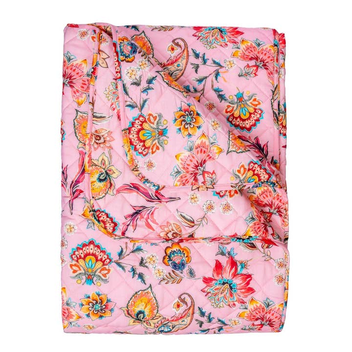 Lempi Lifestyle – wholesale Prydnadsfilt – Lempi rosa blommor tikkitäcke