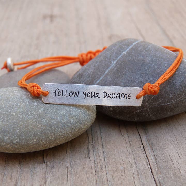 Pulsera De Plata "Follow Your Dreams" (Put674) para venta al por mayor de Tass Joies España