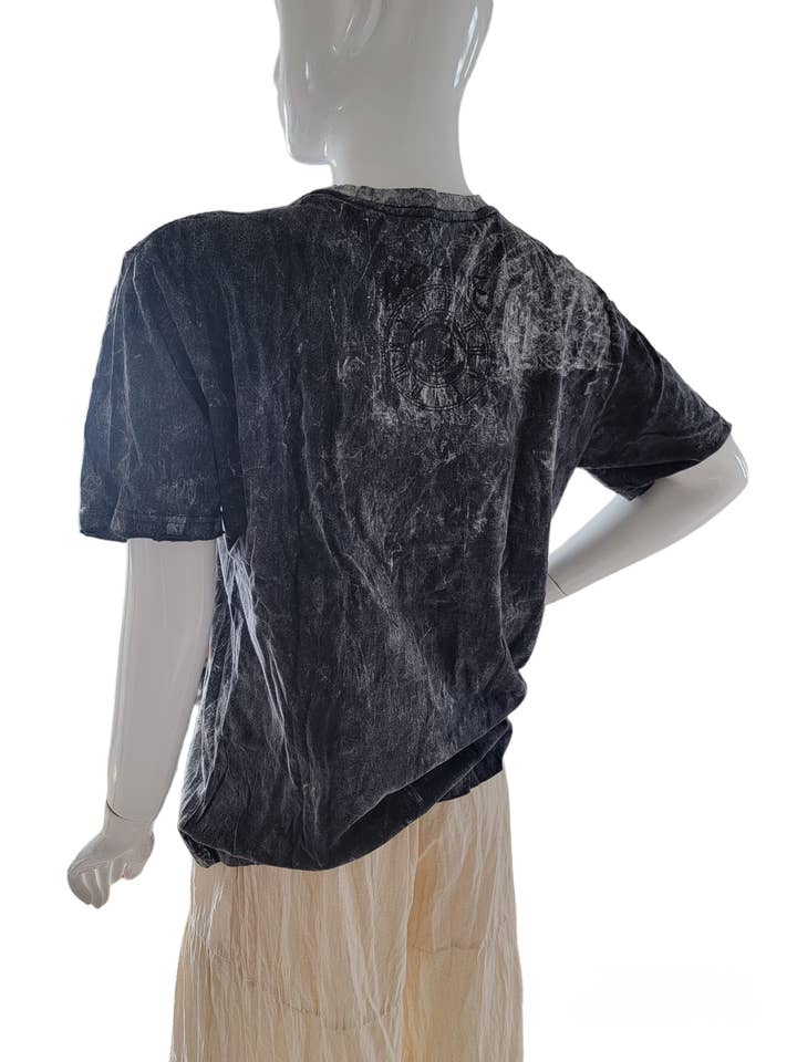 Evergreen Guardian Imports - Wholesale Screen Printed T-Shirt - Unisex - TSS320 Cotton Screenprint T-Shirt Color Bus Black