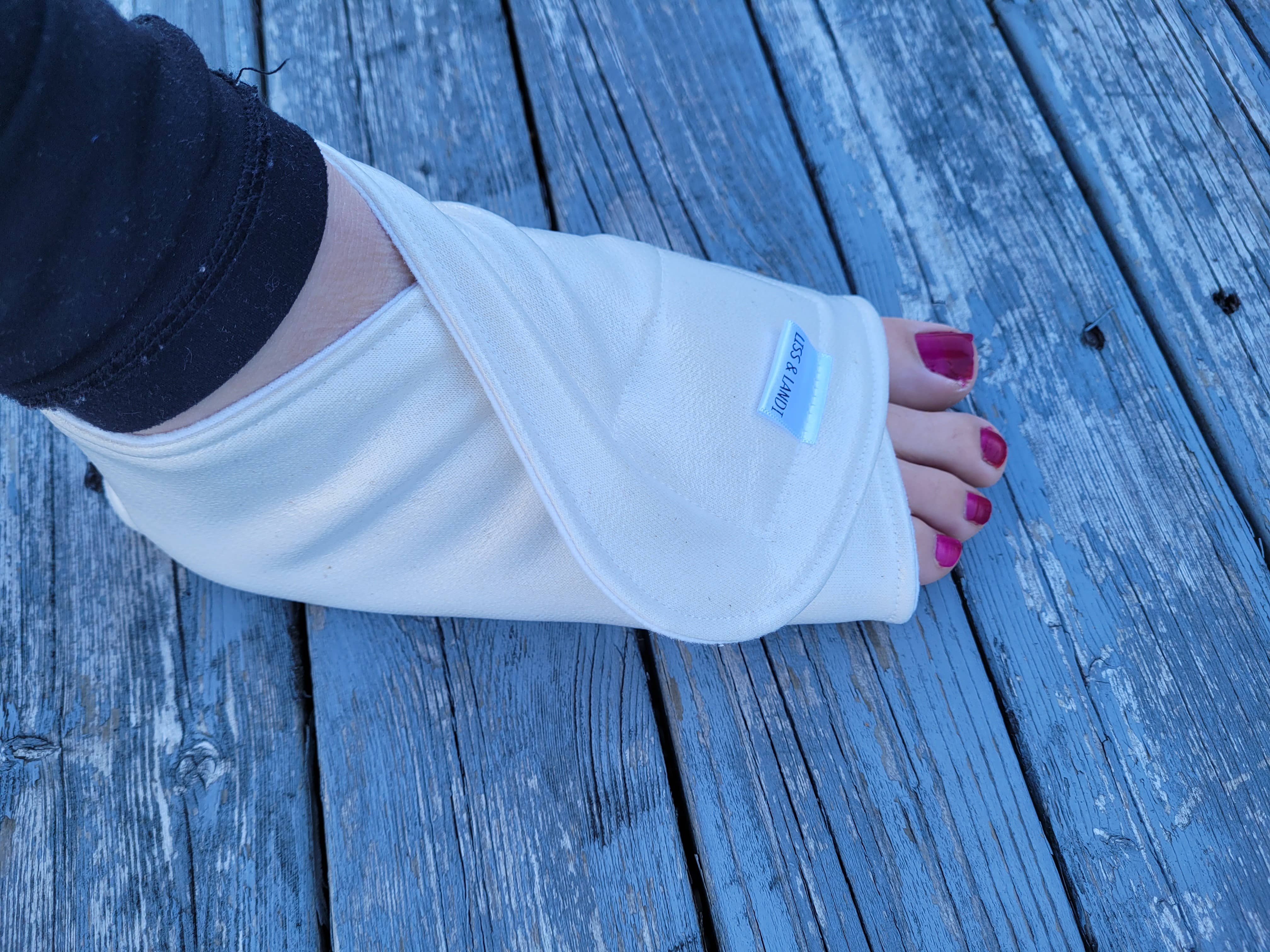 LISS & LANDI - Wholesale Cotton Pad - Pack for Organic Castor Oil - Foot Pack1