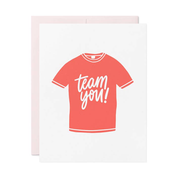 Team You Letterpress Card for wholesale by Friendly Fire Paper