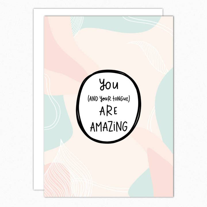 You & Your Tongue Naughty Love wenskaarten voor wholesale door In A Nutshell Studio