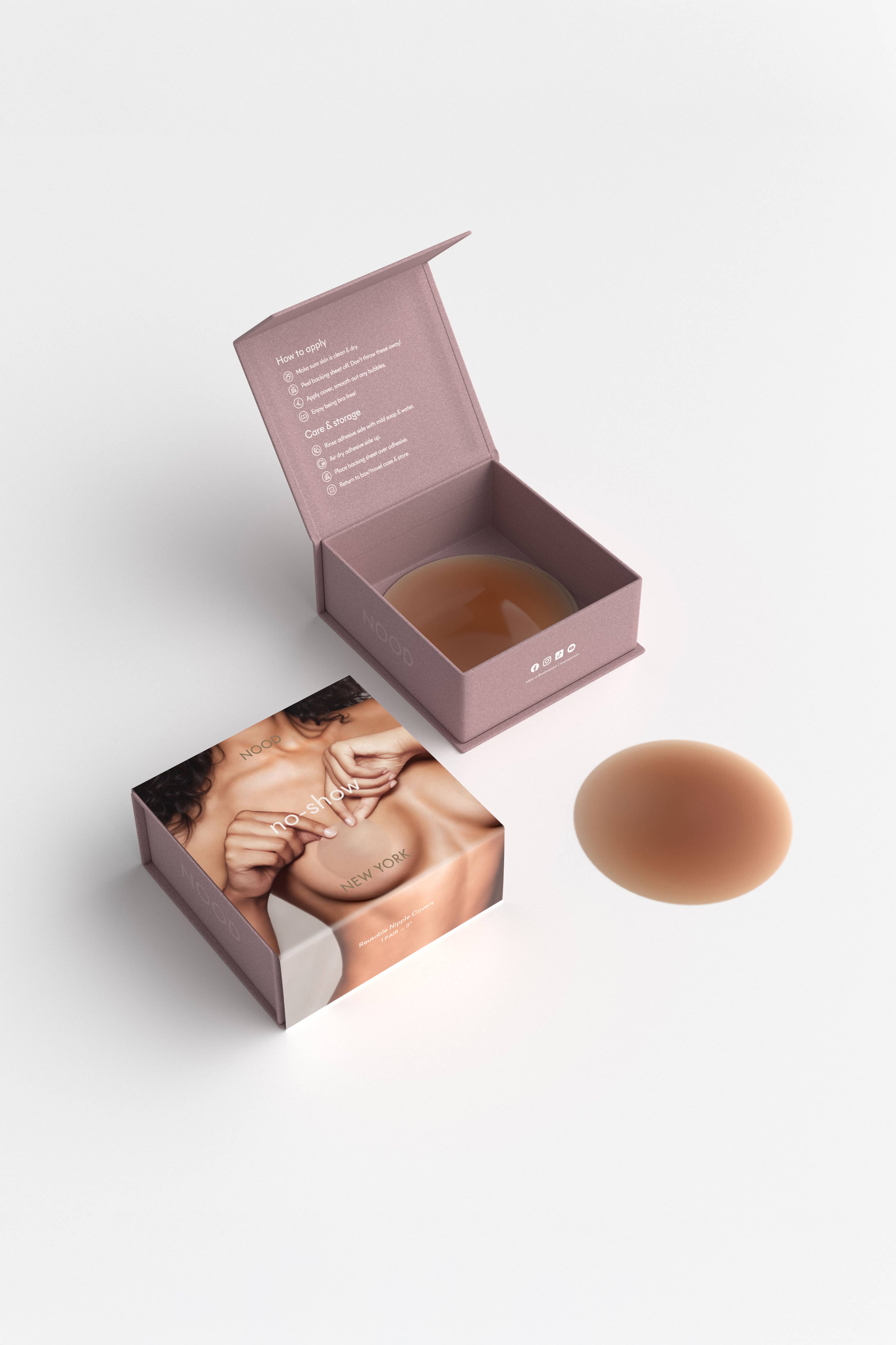 NOOD - Wholesale Nipple Pasties - Women's - No-Show | Reusable Adhesive Nipple Covers12