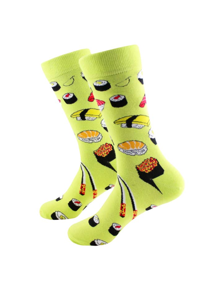 Sock Panda - Vendita all'ingrosso Calzini - Uomo - Sushi Socks Crew di The Sock Panda (taglia L per adulti, scarpe da uomo da 8 a 12)
