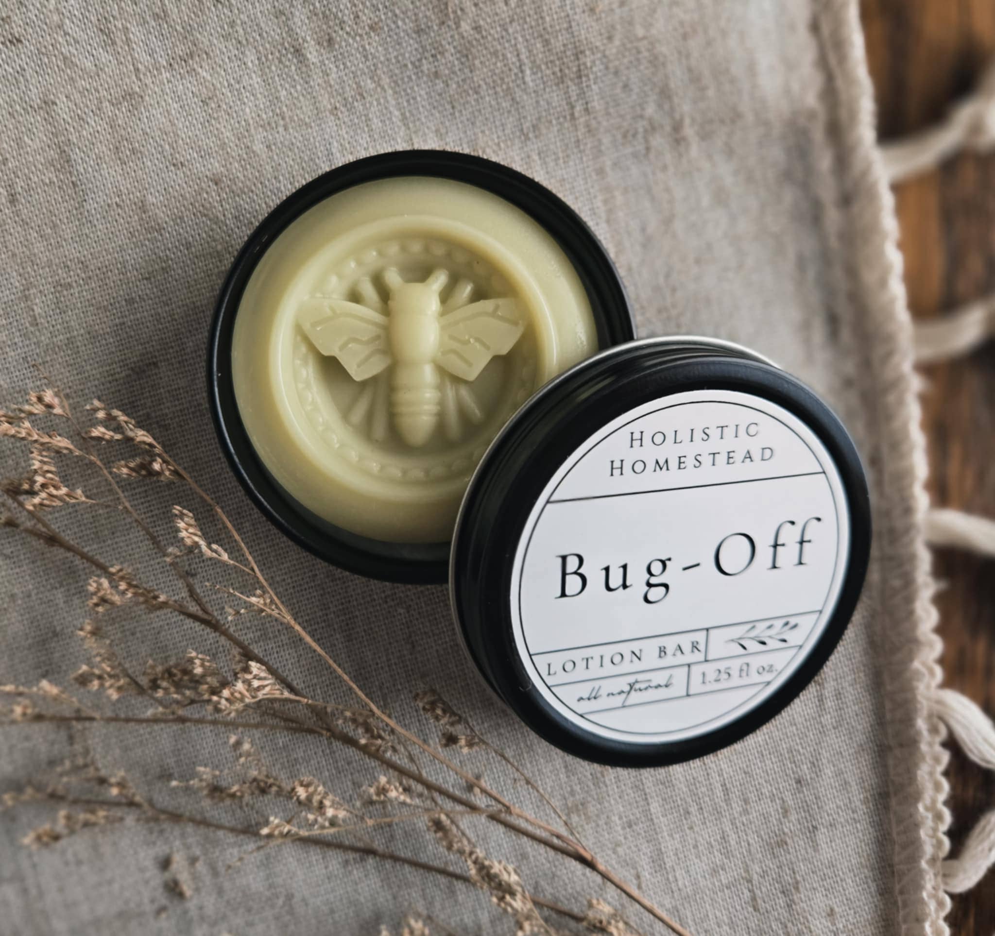 Holistic Homestead - Wholesale Insect Repellent - Bug-Off Lotion Bar, Natural Bug Repellent