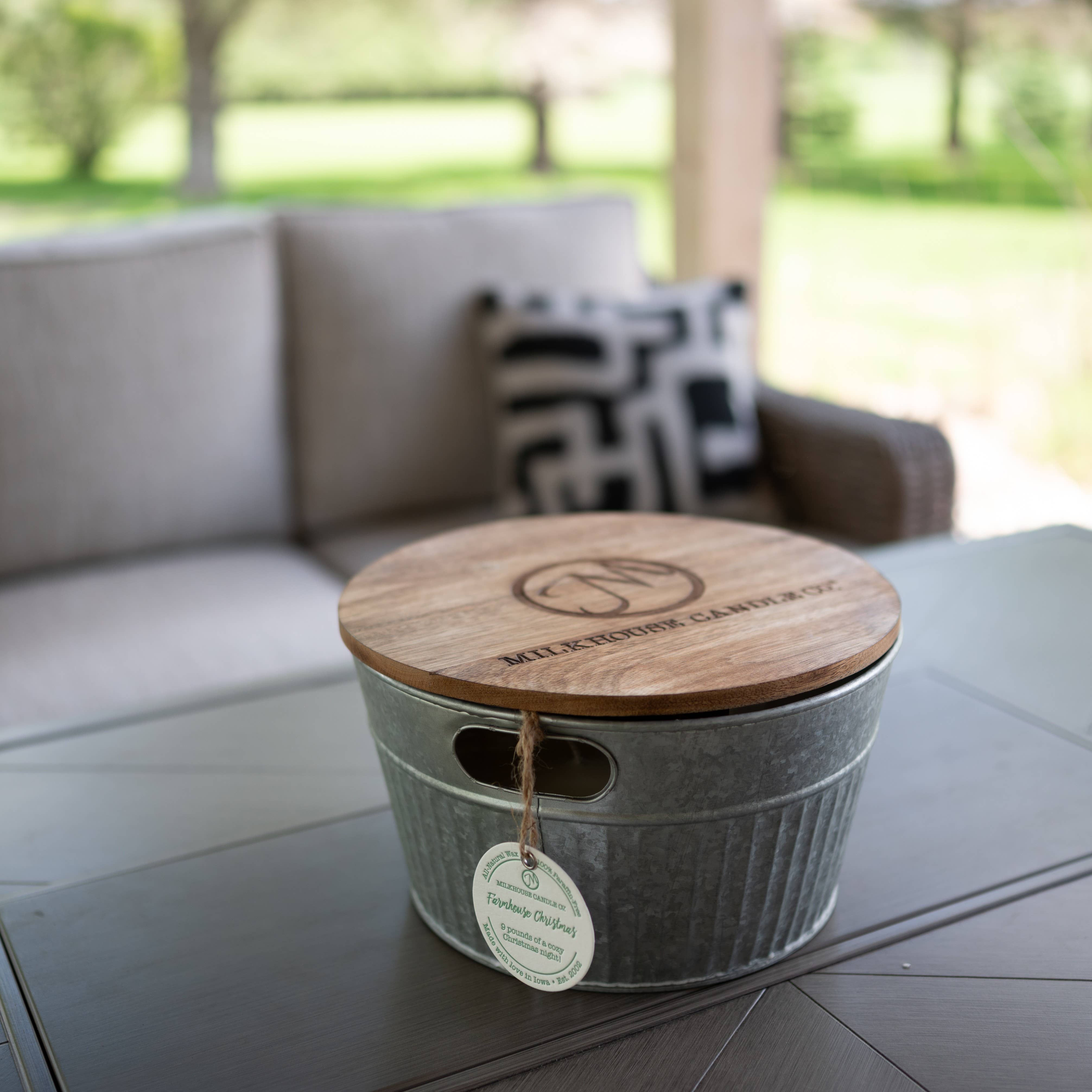 Milkhouse Candle Company - Wholesale Jar/Filled Candle - 9 Pound Monster Candle: Saltwater Mist2