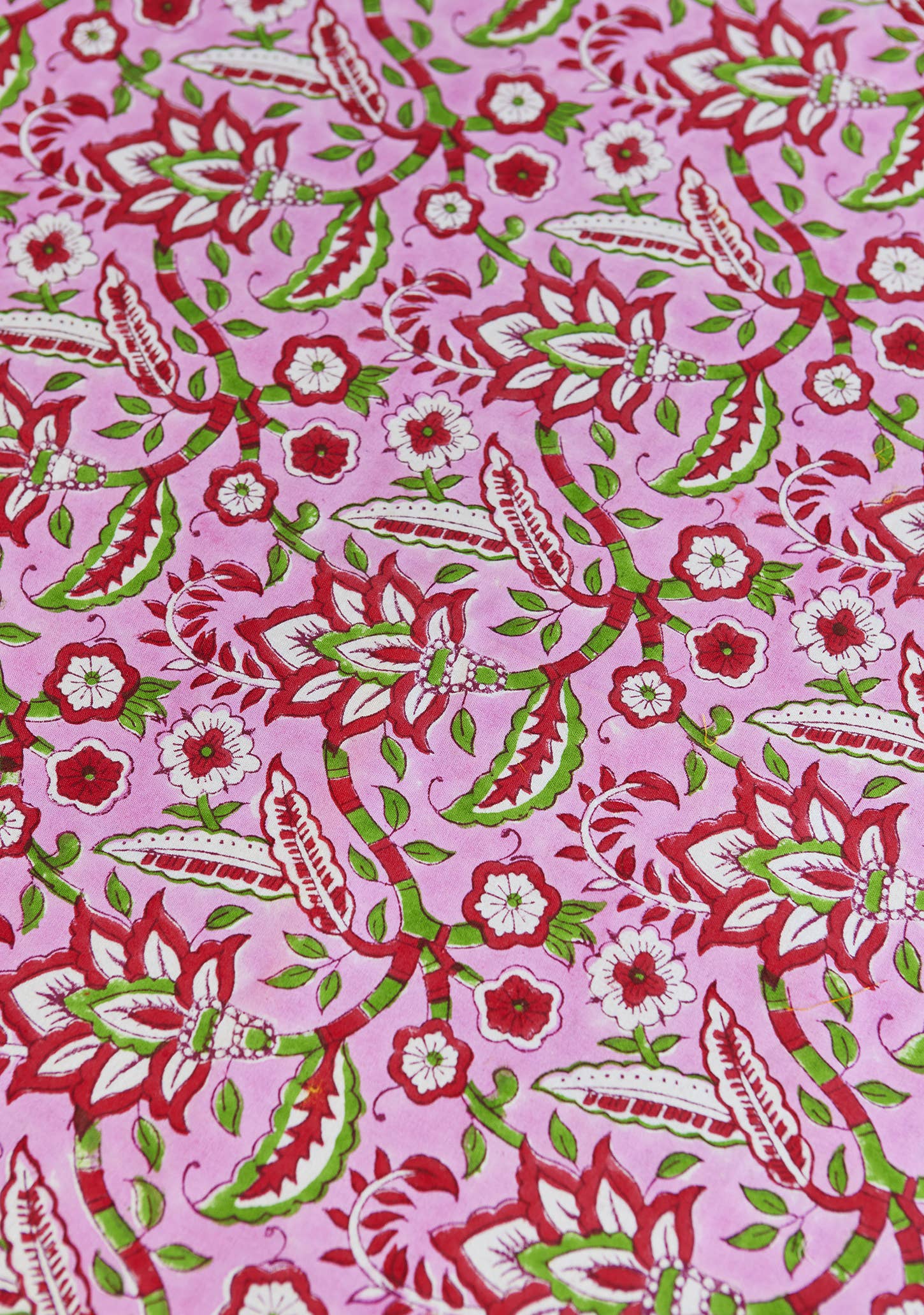 Namaste - Wholesale Tablecloth - Arana Floral Block Print Tablecloth4
