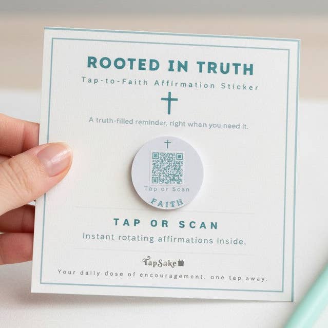 Arraigado en la Verdad (Fe) Pegatina TapSake para venta al por mayor de TapSake