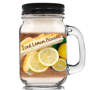 Iced Lemon Biscotti 100% soja vokslys for engroshandel hos Mountain Kettle