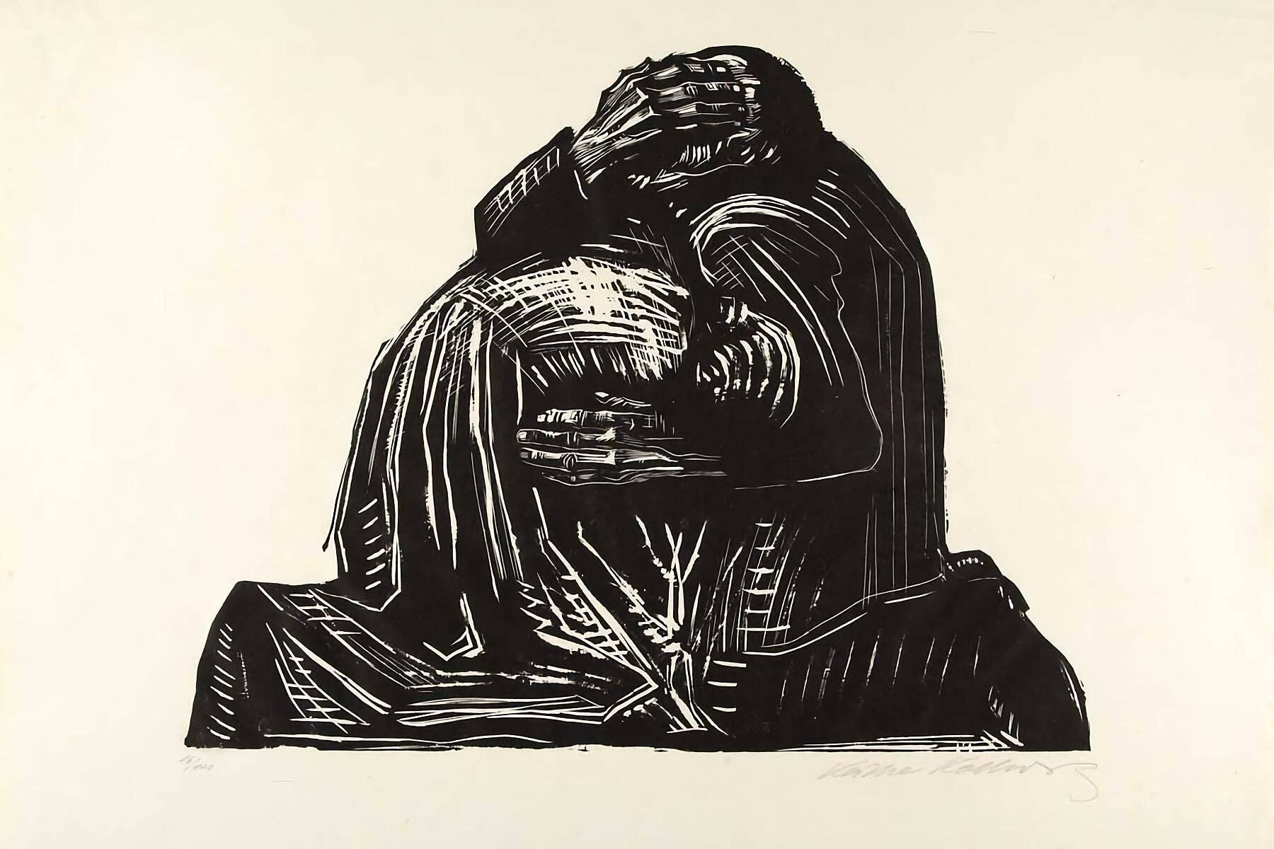 Flashback Shop - Wholesale Art Print - The Parents (War portfolio, plate 3) by Kathe Kollwitz - c.1921-19220