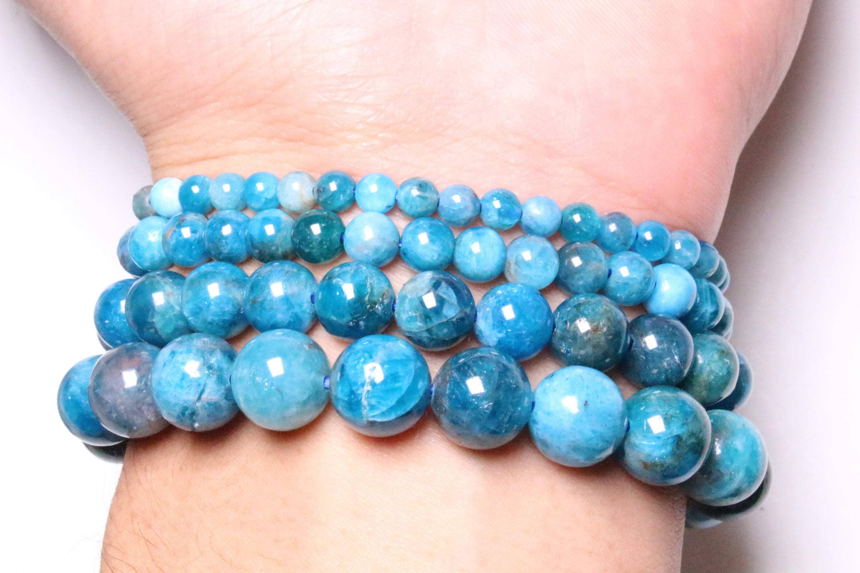 Foliesbijoux - Wholesale Beaded Bracelet - A+ multicolor blue apatite bracelet1